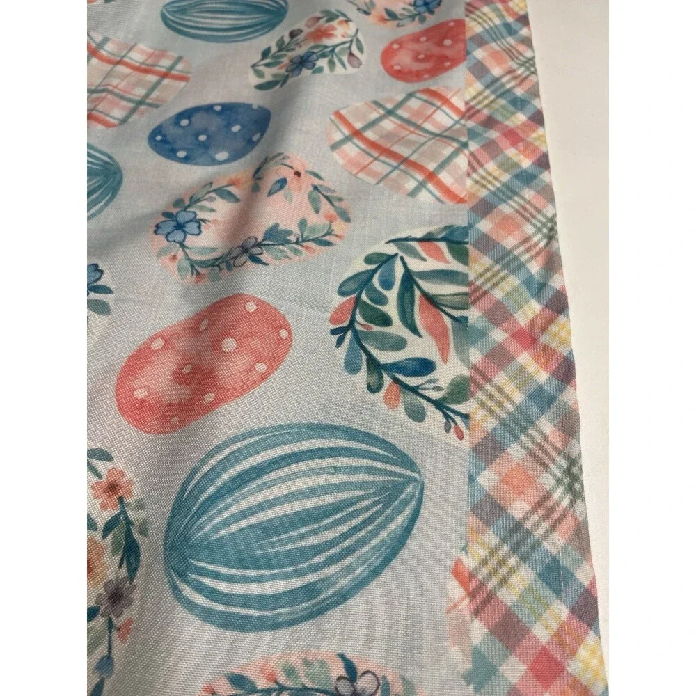 Cynthia Rowley Easter Egg Floral Tablecloth 60x102” EUC